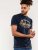 D555 Jasper Authentic Printed T-shirt Navy - Μακό μπλουζάκια - Aνδρικά μπλουζεσ μεγάλα μεγέθη