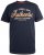 D555 Jasper Authentic Printed T-shirt Navy - Μακό μπλουζάκια - Aνδρικά μπλουζεσ μεγάλα μεγέθη