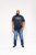 D555 Jasper Authentic Printed T-shirt Navy - Μακό μπλουζάκια - Aνδρικά μπλουζεσ μεγάλα μεγέθη