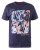 D555 Warner Guitar Printed T-Shirt Navy - Μακό μπλουζάκια - Aνδρικά μπλουζεσ μεγάλα μεγέθη