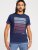 D555 Cransford Gradient Line Printed T-Shirt - Μακό μπλουζάκια - Aνδρικά μπλουζεσ μεγάλα μεγέθη
