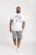 D555 Trafford Bike Photo Printed T-Shirt White - Μακό μπλουζάκια - Aνδρικά μπλουζεσ μεγάλα μεγέθη