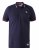D555 Sloane Polo Shirt With Chest Embroidery Navy - Πόλο μπλουζάκια - Aνδρικά μπλουζακια πολο μεγάλα μεγέθη