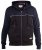 D555 Vincent Full Zip Hoody With Chest And Sleeve Piping Detail - φούτερ/Φούτερ με κουκούλα - φούτερ/Φούτερ με κουκούλα ανδρικά μεγάλα μεγέθη 