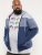 D555 Columbus Cut And Sew Panelled Zip Through Hoody Blue - φούτερ/Φούτερ με κουκούλα - φούτερ/Φούτερ με κουκούλα ανδρικά μεγάλα μεγέθη 