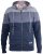 D555 Columbus Cut And Sew Panelled Zip Through Hoody Blue - φούτερ/Φούτερ με κουκούλα - φούτερ/Φούτερ με κουκούλα ανδρικά μεγάλα μεγέθη 
