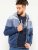 D555 Columbus Cut And Sew Panelled Zip Through Hoody Blue - φούτερ/Φούτερ με κουκούλα - φούτερ/Φούτερ με κουκούλα ανδρικά μεγάλα μεγέθη 