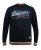 D555 Marlow Printed Crew Neck Sweatshirt Navy - φούτερ/Φούτερ με κουκούλα - φούτερ/Φούτερ με κουκούλα ανδρικά μεγάλα μεγέθη 