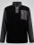 D555 Daly Quarter Zip Fleece Sweatshirt Μαύρο/Γκρι - φούτερ/Φούτερ με κουκούλα - φούτερ/Φούτερ με κουκούλα ανδρικά μεγάλα μεγέθη 