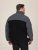 D555 Daly Quarter Zip Fleece Sweatshirt Μαύρο/Γκρι - φούτερ/Φούτερ με κουκούλα - φούτερ/Φούτερ με κουκούλα ανδρικά μεγάλα μεγέθη 