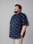 Kam Jeans 6068 Flamingo Short Sleeve Shirt Navy - Πουκάμισα - Aνδρικά πουκαμισα μεγαλα μεγάλα μεγέθη
