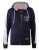 D555 Eaton Full Zip Hoodie Navy - φούτερ/Φούτερ με κουκούλα - φούτερ/Φούτερ με κουκούλα ανδρικά μεγάλα μεγέθη 