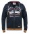 D555 Flanders Full Zip Hoody With Chest Print - φούτερ/Φούτερ με κουκούλα - φούτερ/Φούτερ με κουκούλα ανδρικά μεγάλα μεγέθη 