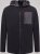 D555 Damien Micro Fleece Zip Through Hoody Μαύρο/Γκρι - φούτερ/Φούτερ με κουκούλα - φούτερ/Φούτερ με κουκούλα ανδρικά μεγάλα μεγέθη 