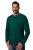 JP1880 Henley T-Shirt Long Sleeve Green - Μακό μπλουζάκια - Aνδρικά μπλουζεσ μεγάλα μεγέθη