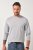 JP1880 Long Sleeve OEKO-TEX T-Shirt Grey - Μακό μπλουζάκια - Aνδρικά μπλουζεσ μεγάλα μεγέθη