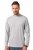 JP1880 Long Sleeve OEKO-TEX T-Shirt Grey - Μακό μπλουζάκια - Aνδρικά μπλουζεσ μεγάλα μεγέθη