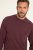 JP1880 Long Sleeve OEKO-TEX T-shirt Dark Red - Μακό μπλουζάκια - Aνδρικά μπλουζεσ μεγάλα μεγέθη