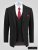D555 Ted 4 Way Stretch Tailored Suit Jacket Μαύρο - Κουστούμια - κοστουμια ανδρικά μεγάλα μεγέθη