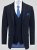 D555 Ted 4 Way Stretch Tailored Suit Jacket Μπλε μαρέν - Κουστούμια - κοστουμια ανδρικά μεγάλα μεγέθη