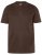 JP1880 Henley Basic T-Shirt with Buttons Brown - Μακό μπλουζάκια - Aνδρικά μπλουζεσ μεγάλα μεγέθη