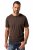 JP1880 Henley Basic T-Shirt with Buttons Brown - Μακό μπλουζάκια - Aνδρικά μπλουζεσ μεγάλα μεγέθη