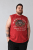 Kam Jeans 5763 Hawaii Surf Vest Sleeveless T-Shirt Washed Red - Μακό μπλουζάκια - Aνδρικά μπλουζεσ μεγάλα μεγέθη