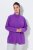 Ulla Popken 796970 Ελαφρύ μπουφάν fleece Σκούρο μωβ - Ρούχα φλις - 