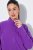 Ulla Popken 796970 Ελαφρύ μπουφάν fleece Σκούρο μωβ - Ρούχα φλις - 