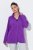 Ulla Popken 796970 Ελαφρύ μπουφάν fleece Σκούρο μωβ - Ρούχα φλις - 