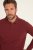 JP1880 Polo Shirt Long Sleeve Piqué Red - Πόλο μπλουζάκια - Aνδρικά μπλουζακια πολο μεγάλα μεγέθη