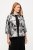 Ulla Popken 816673 Oversized ζακάρ σακάκι με μανίκι 3/4 Μαύρο - Μπλέιζερ - Σακάκια σε Μεγάλα Μεγέθη για Γυναίκες