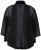 Ulla Popken 817211 Oversized σιφόν μπουφάν με γιακά σάλι Μαύρο - Μπουφάν - Γυναικεία μπουφάν μεγάλα μεγέθη