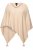 Ulla Popken Knit Pointed Hem Poncho Nature Melange - φούτερ/Φούτερ με κουκούλα - 