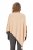 Ulla Popken Knit Pointed Hem Poncho Nature Melange - φούτερ/Φούτερ με κουκούλα - 