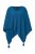 Ulla Popken Knit Pointed Hem Poncho Cerulean - φούτερ/Φούτερ με κουκούλα - 