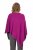 Ulla Popken Knit Pointed Hem Poncho Berry - φούτερ/Φούτερ με κουκούλα - 