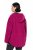 Ulla Popken 823371 Μπουφάν teddy με κουκούλα και καπιτονέ τσέπες Φούξια - Ρούχα φλις - 