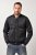 JP1880 College Jacket Scuba Fabric with Zipper Black - Μπουφάν - Aνδρικά μπουφαν μεγάλα μεγέθη