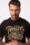 JP1880 T-Shirt Motorcycle Print Black - Μακό μπλουζάκια - Aνδρικά μπλουζεσ μεγάλα μεγέθη