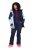 Ulla Popken 824297 Παντελόνι softshell με γκέτες χιονιού Σκούρο μπλε - Ρούχα Σκι - 