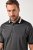 JAY-PI Quickdry Two-Tone Golf Poloshirt Black - Πόλο μπλουζάκια - Aνδρικά μπλουζακια πολο μεγάλα μεγέθη