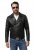 JP1880 830586 Μπουφάν biker από nappa αρνιού Μαύρο - Μπουφάν - Aνδρικά μπουφαν μεγάλα μεγέθη