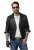 JP1880 830586 Μπουφάν biker από nappa αρνιού Μαύρο - Μπουφάν - Aνδρικά μπουφαν μεγάλα μεγέθη