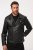 JP1880 830586 Μπουφάν biker από nappa αρνιού Μαύρο - Μπουφάν - Aνδρικά μπουφαν μεγάλα μεγέθη