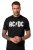 JP1880 AC/DC Classic Logo Band T-Shirt Black - Μακό μπλουζάκια - Aνδρικά μπλουζεσ μεγάλα μεγέθη