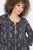 Ulla Popken 839518 Φόρεμα με animal print και μανίκια 3/4 Ανθρακί - Μάξι φορέματα - Maxi Φορέματα σε Μεγάλα Μεγέθη