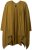 Ulla Popken 841117 Πλεκτό oversized πόντσο με στρας Λαδί - Πόντσο και κάπες - 