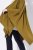 Ulla Popken 841117 Πλεκτό oversized πόντσο με στρας Λαδί - Πόντσο και κάπες - 