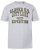 JP1880 T-shirt Short Sleeve Chest Print Grey Melange - Μακό μπλουζάκια - Aνδρικά μπλουζεσ μεγάλα μεγέθη